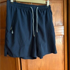 Navy Blue Drawstring Shorts